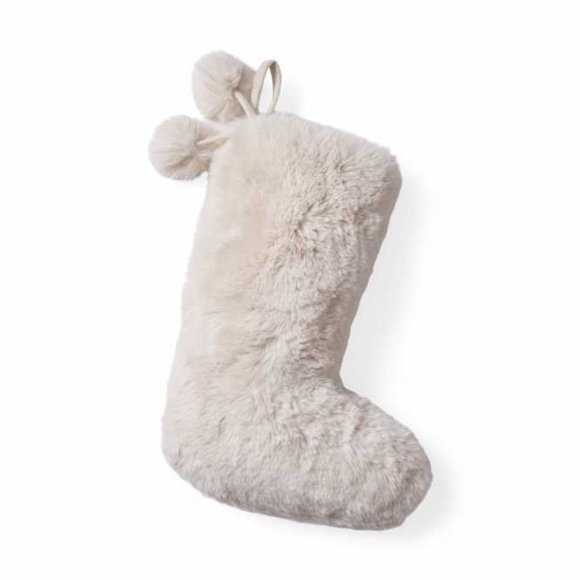 ARHAUS Faux Fur Rabbit Stocking New - Picture 1 of 9